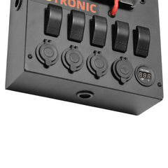rv 12v compact control hub for organising power circuits and accessories