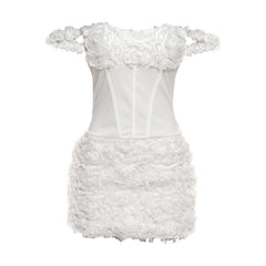 Off shoulder zip-up mini dress | Festival Outfits Women
