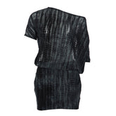 Short sleeve self tie irregular backless mini dress | Festival Outfits Women