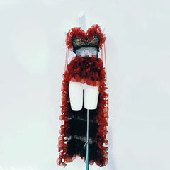 Ruffle beaded lace cami mini dress | Festival Outfits Women