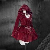 Long sleeve hoodie PU leather halter zip-up 2 piece mini dress | Festival Outfits Women