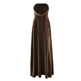 Ruched zip-up backless solid tube mini dress | Festival Outfits Women