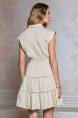 Camila Crinkle Tiered Mini Dress