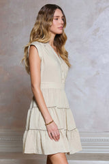 Camila Crinkle Tiered Mini Dress