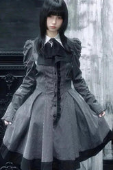 Dark Sweet Lolita Striped Mini Dress