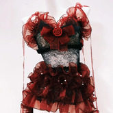 Ruffle bowknot lace cami mini dress | Festival Outfits Women