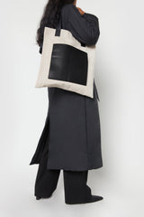 CANVAS TOTE WITH FRONT POCKET