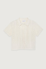 LACE BUTTON UP TOP