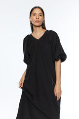 PUFF SLEEVE MAXI DRESS