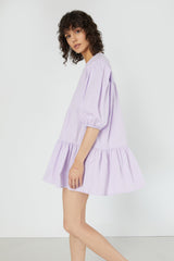 PUFF SLEEVE MINI DRESS