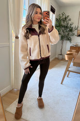 Teddi Sherpa body Puffer jacket