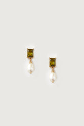 PEARL DROP STUD EARRINGS