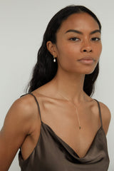 PEARL DROP STUD EARRINGS