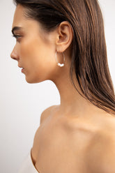 PEARL HOOP EARRING