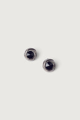 BLACK STONE EARRING