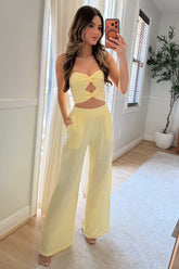 Bimini Pant set - Butter yellow