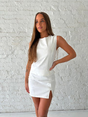 Gabbie White Two Piece Skirt Set