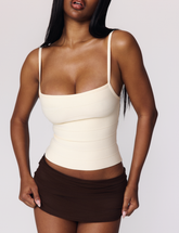 MIDORI BANDAGE TOP - CREAM