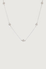 FLOWER ROLO CHAIN NECKLACE