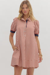 Marlene Stripe Swing Dress
