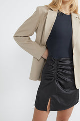 MINI SATIN SKIRT