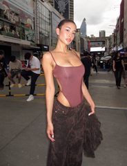 MINERVA BODYSUIT - CHOCOLATE