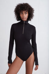 QUARTER ZIP BODYSUIT