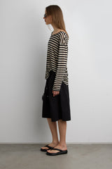 OVERSIZED STRIPED LONG SLEEVE TOP