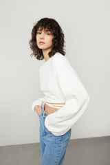 CROPPED TOP WITH OPEN BACK