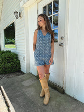 Lainey Polka Dot Denim Romper