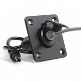 Aluminium Starlink Mini caravan waterproof wall socket with DC 5.5 x 2.1 passthrough connection