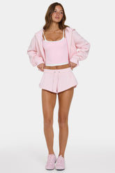 Mid-Rise Mini Shorts in Sorbet