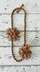 Collar bolas flores +8colores