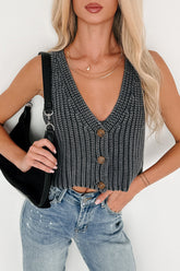 Made For Mornings Sleeveless Knit Top (Ink)