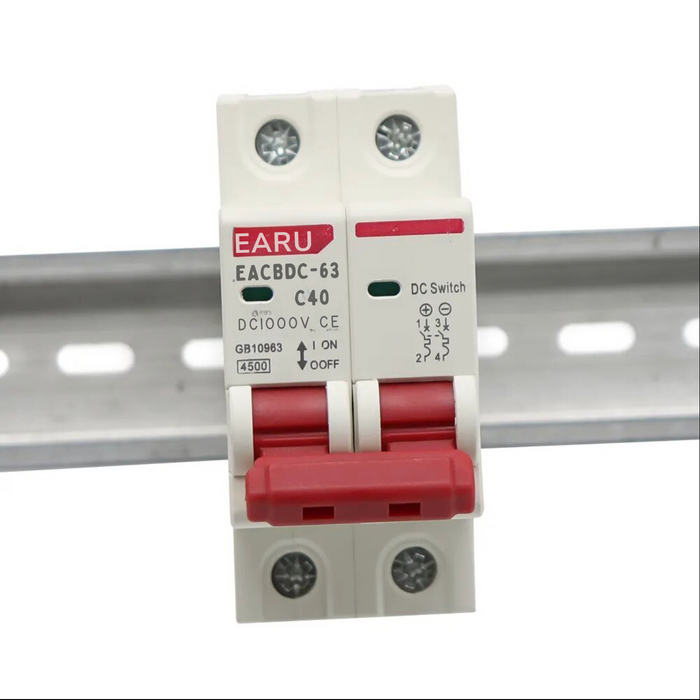 40 amp DC mini circuit breaker 2 pole for solar, caravan, and campervan electrical systems