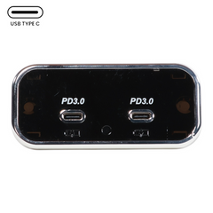 dual usbc recessed charging socket for campervans