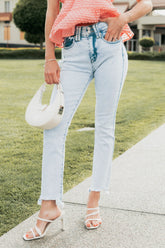 Bea Tummy Control Acid Wash Saige Denim Jeans (Light)