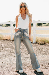 Campbell Western Patch Blue B Jeans (Light)