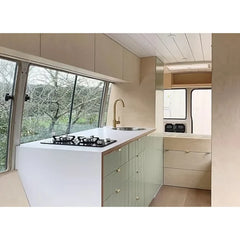 White van cupboard locking latch for overhead cabinets and storage doors