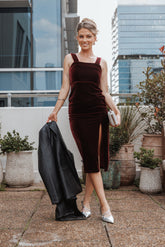Hyatt Dress - Burgundy