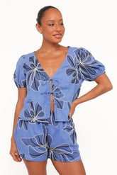 Asta Short Set - Blue Floral