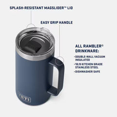 Rambler 24oz (710ml) Mug w/MagSlider Lid
