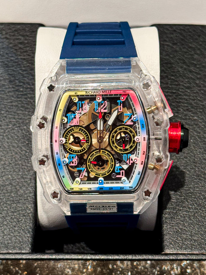 Reloj Richard Mille MCLAREN RAINBOW Manilla Azul