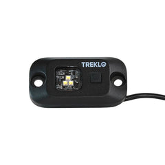 two rock lights glowing with dimmer adjustment