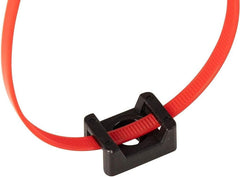 Screw down saddle cable tie mount for tidy wire looms in campervan builds