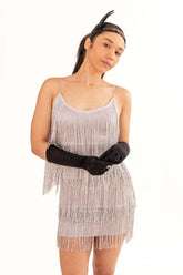 Silver Fringe Dress