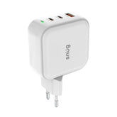 Snug 3 Port PD/USB GaN Wall Charger - 65W - White (SNP-TR-65BUC2-W)
