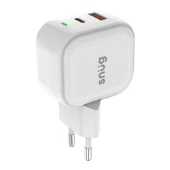 Snug USB/Type-C Wall Charger 35W with Type-C Cable - White (SNP-TR-35BUC-TY)