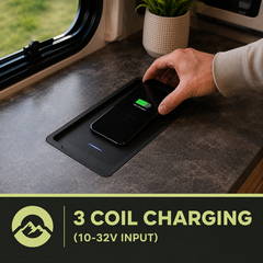 Treklo 15W wireless charging pad with sleek matte surface
