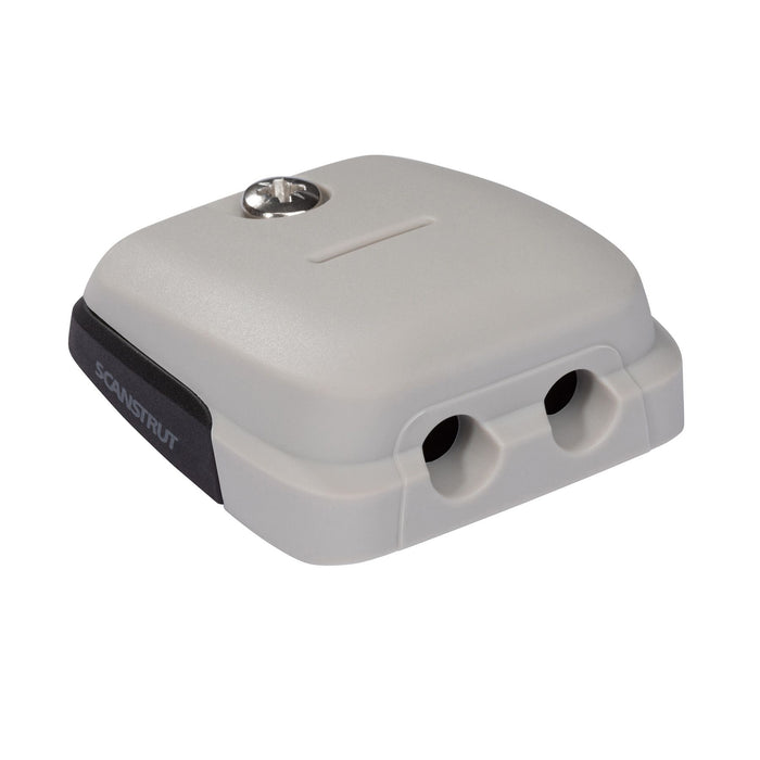 White double horizontal cable seal 5-6mm for caravan, rv, and campervan cable entries